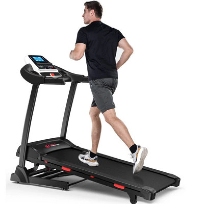 Image of Rattantree Folding Treadmill 3.0HP Walking Running Machine 1-16KM/H with 0-15% Auto Incline,Bluetooth Music, 18 Programs Black unisex