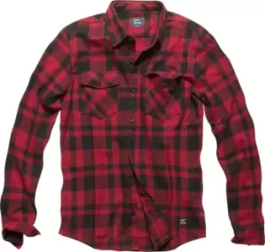 Image of Vintage Industries Austin Shirt, red, Size S, red, Size S