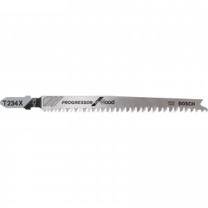 Image of Bosch T234 X Wood Cutting Jigsaw Blades Pack of 3