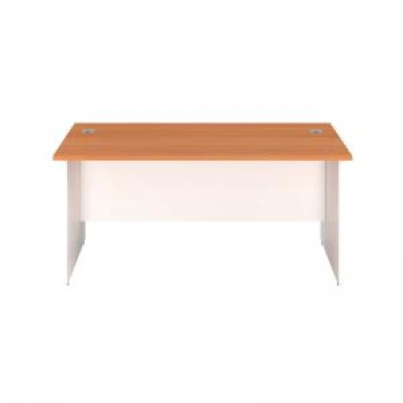 Image of Jemini Rectangular Panel End Desk 1600x800x730mm Beech KF804765