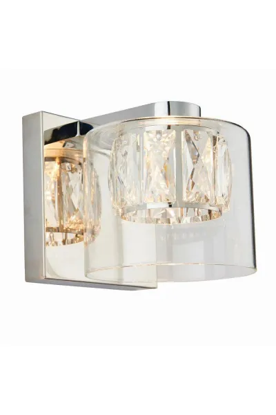Image of Verina 1 Light Wall Chrome Glass G9