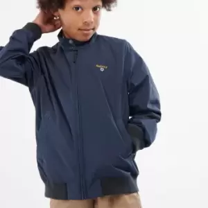 Image of Barbour Boys' Crested Royston Casual Jacket - Navy - 14-15 Years
