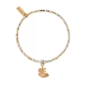 Image of ChloBo Gold Plated & Silver Folded Feather Bracelet