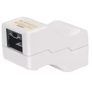 Image of Intellinet Inline Coupler Cat6 UTP Locking Function White