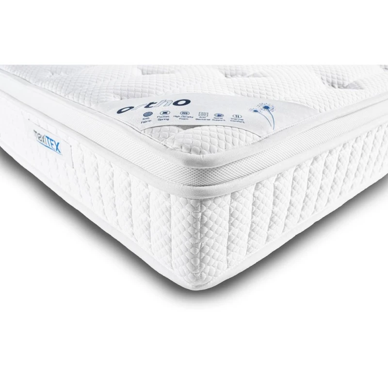 Image of Maxitex Orthopaedic Pocket Sprung Mattress in White Size: Single White Unisex Single