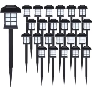 image of 6-24 x LED Solar Light Garden Pathway Ground Lantern Landscape Outdoor Yard Lamp 24Pcs Set