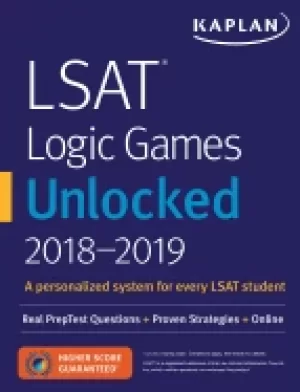 Image of LSAT Logic Games Unlocked 2018-2019 by Kaplan Test Real PrepTest Questions