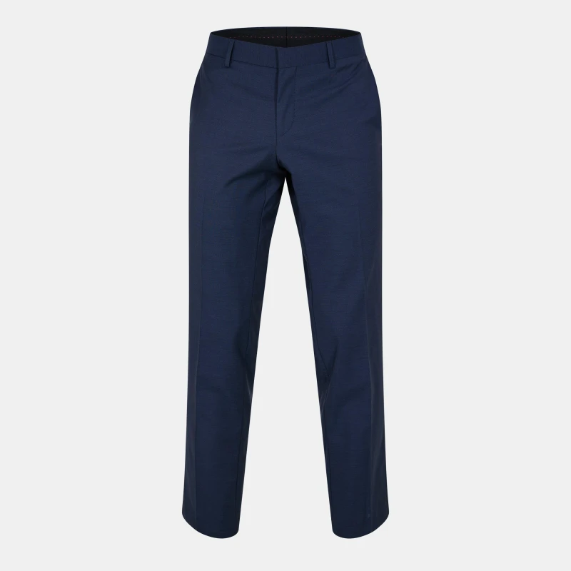 Image of Hugo Mens Genius Straight Leg Trousers Dark Blue male 38W R