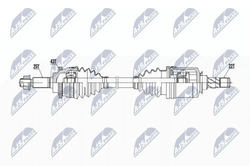 Image of NTY Drive shaft NTY NPW-SU-050