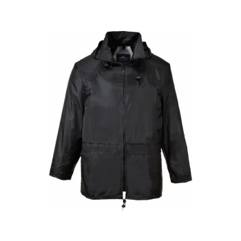 Image of Portwest - Classic Rain Jacket - Black - XX Large - S440BKRXXL