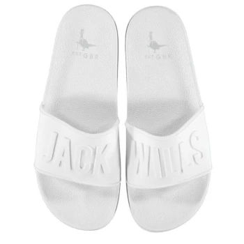 Image of Jack Wills Logo Sliders - White
