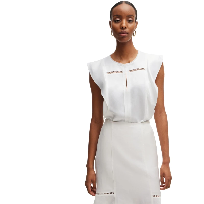 Image of Boss Bileina 10258979 01 - White White 8