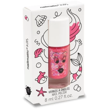 image of Nailmatic Kids Nail Polish for Kids Shade Pink big glitters 8ml