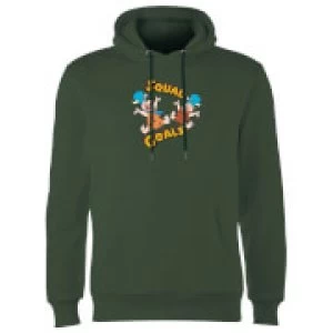 image of The Flintstones Squad Goals Hoodie - Forest Green - L