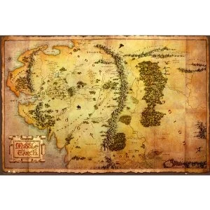 Image of The Hobbit Map Maxi Poster