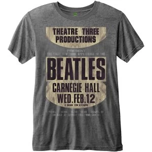 image of The Beatles - Carnegie Hall Unisex XX-Large T-Shirt - Grey