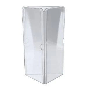 Image of 3 sided Triangular Menu Holder TMHA4