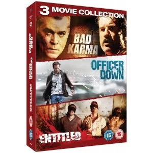 Image of Crime Triple Pack Bad Karma / The Entitled / Officer Down DVD