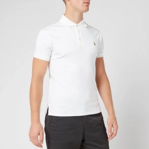 Image of Polo Ralph Lauren Mens Slim Fit Soft-Touch Polo Shirt - White - L