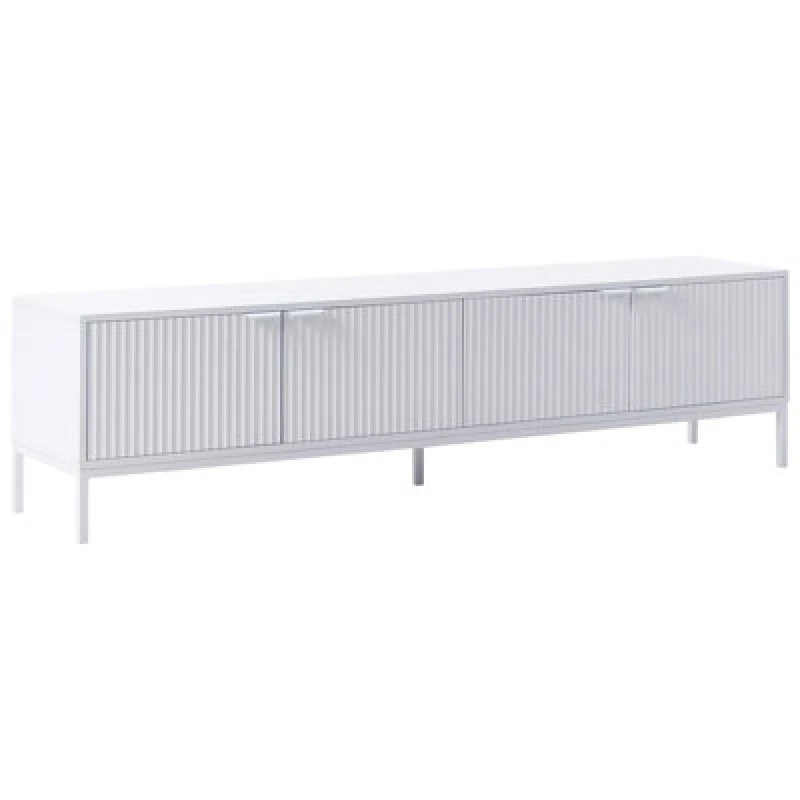 Image of Beliani Minimalist TV Stand Adelaide White