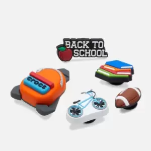 image of Crocs Kids Back To School 5-Pack Rubber Jibbitz