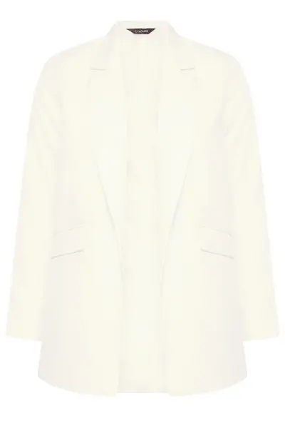 image of Yours Lined Blazer White