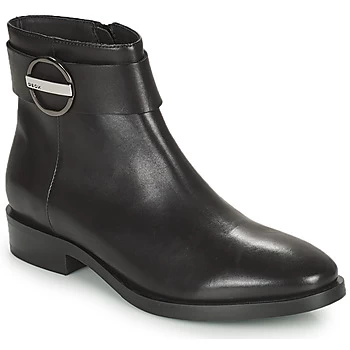 Image of Geox BROGUE womens Low Ankle Boots in Black