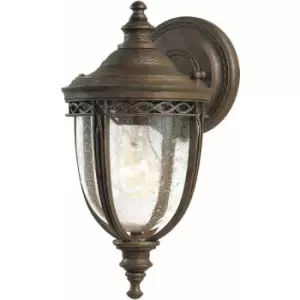 Image of Loops - Outdoor IP44 Wall Light British Bronze LED E27 60W