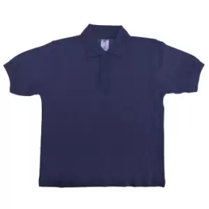 Image of B&C Kids/Childrens Unisex Safran Polo Shirt (5-6) (Navy Blue)