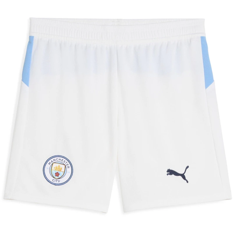 Image of Puma Manchester City Home Shorts 2025 2026 Juniors White male 11-12 (L)