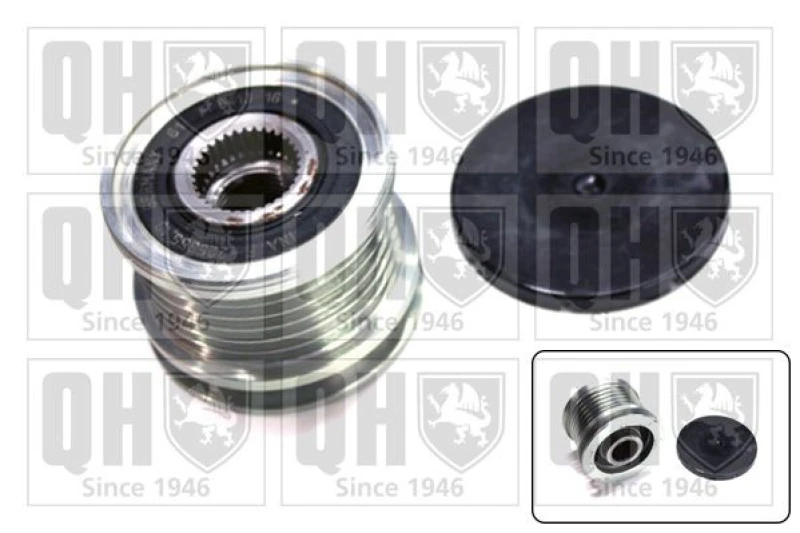 Image of QUINTON HAZELL Alternator clutch pulley QUINTON HAZELL QTR102