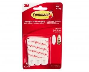 image of Command Refill Strips Medium Pack of 9