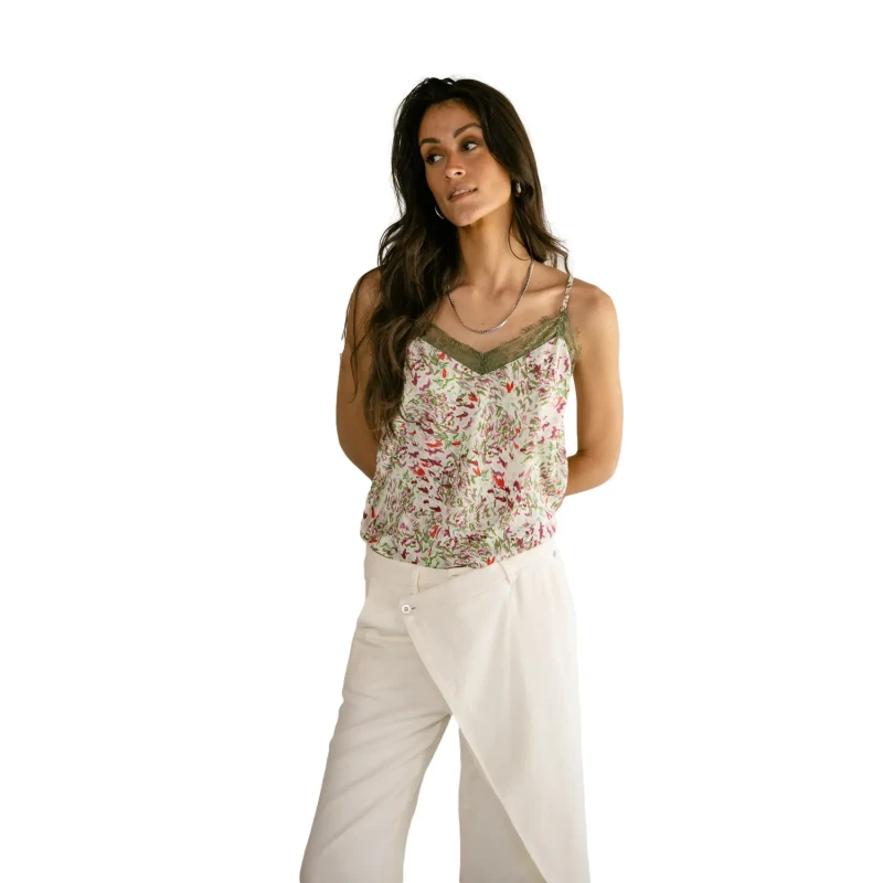 Image of Freeman T Porter Womens tank top Freeman T Porter Selia Peacock Blanc Female XS