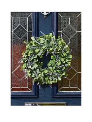 Image of Smart Solar Lavender Wreath 40 Cm