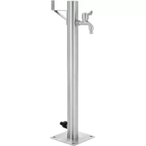 image of Garden Water Column Stainless Steel Round 65cm Vidaxl Silver