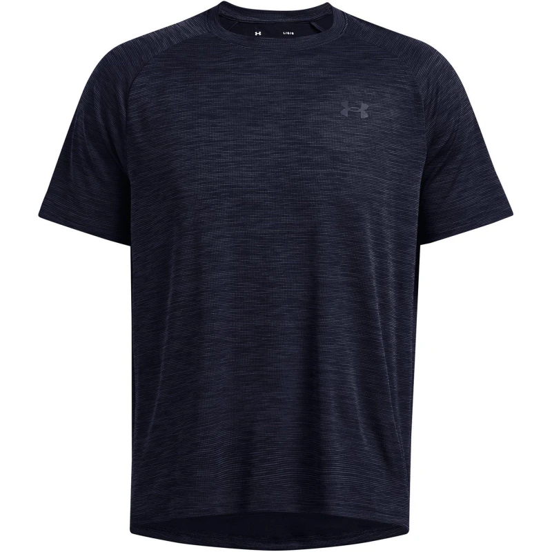 Image of Under Armour tech textured t-shirt in navy Navy Med