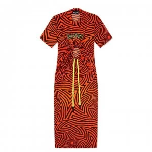 Nicce Sierra Dress Womens - Shocking Orange