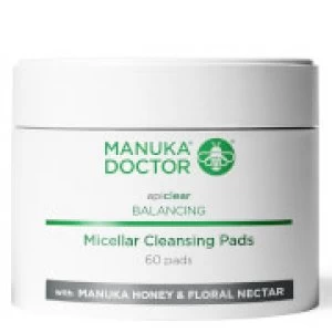 image of Manuka Doctor Apiclear Balancing Micellar Cleansing Pads (Pack of 60)