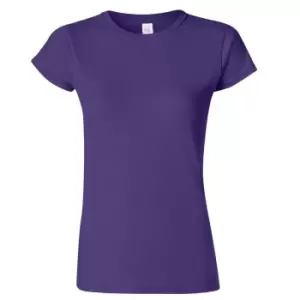 Image of Gildan Ladies Soft Style Short Sleeve T-Shirt (2XL) (Purple)