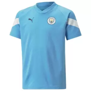 image of 2022-2023 Man City Training Jersey (Light Blue) - Kids