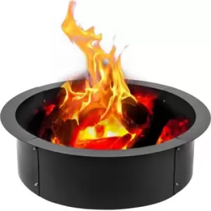 Image of VEVOR Fire Pit Ring 36" Fire Pit Pan Fireplace Ring Solid Steel Heavy Duty Fire Pit Ring/Liner for Fireplace Campfire Pit Ground for Outdoor Camping