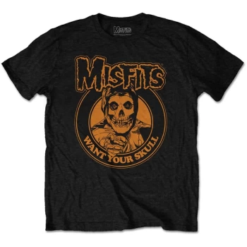 Image of Misfits - Want Your Skull Unisex Large T-Shirt - Black