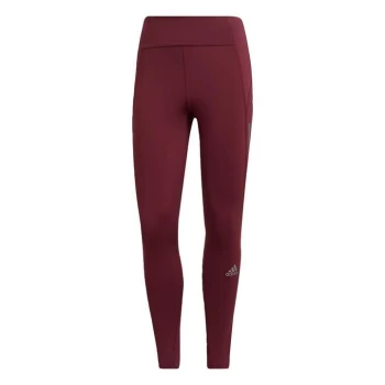 image of adidas Own The Run 7/8 Running Leggings Womens - Victory Crimson