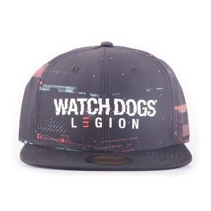 Image of WATCH DOGS Legion Glitch Logo Print Snapback Baseball Cap