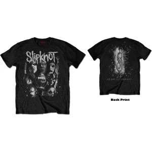 Image of Slipknot - WANYK White Splatter Unisex Large T-Shirt - Black