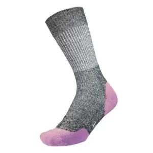 Image of 1000 Mile Fusion Walk Sock Ladies (Recycled) Navy Marl/Mauve Small