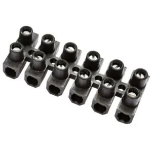 Image of BQ Black 15A 6 Way Cable Connector Strip