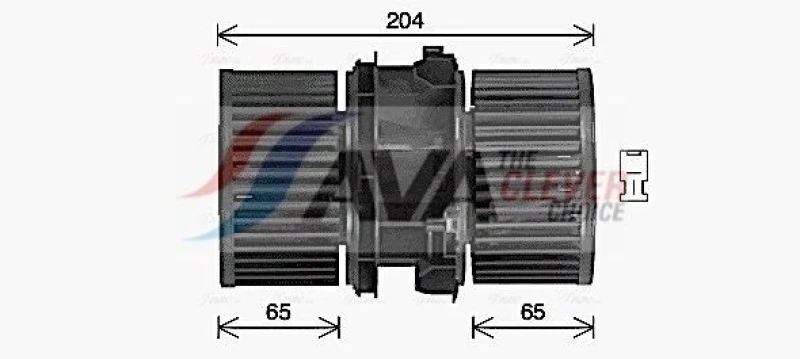 Image of Heater blower motor AVA COOLING SYSTEMS RT8666