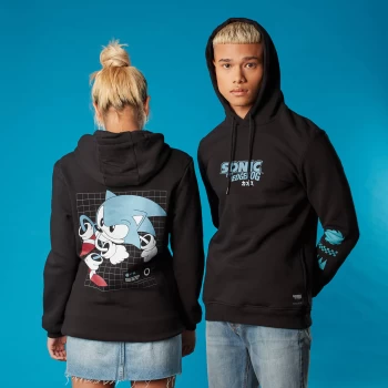 Image of Speed Sonic the Hedgehog Unisex Hoodie - Black - S