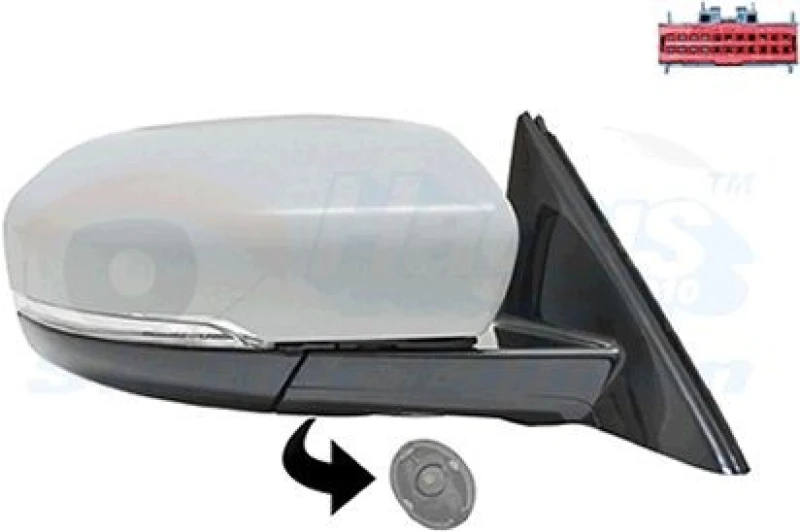 Image of VAN WEZEL Wing mirror VAN WEZEL 0251818